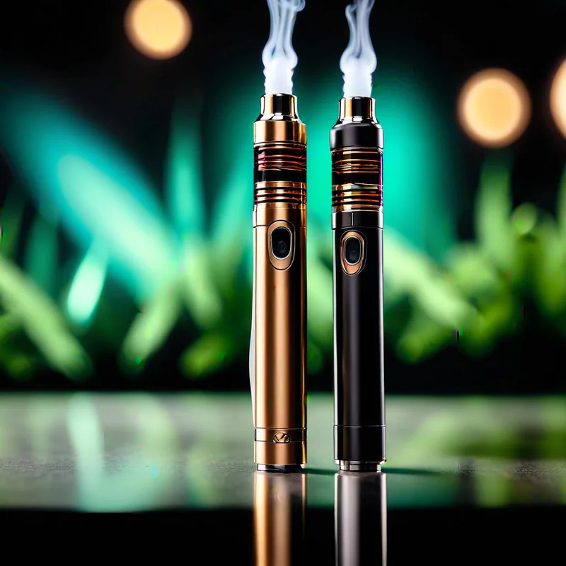 The image showcases a variety of custom vape pen designs, featuring an array of vibrant colors and unique branding elements. Each pen represents high-quality vaping technology, appealing to customers looking for both style and performance in their disposable vape options.