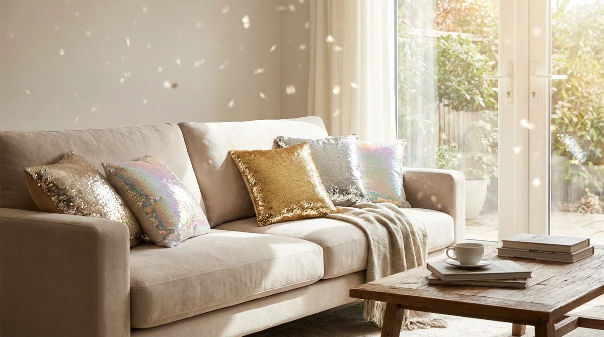 10 Creative Ways to Use Sequin Pillows in Your Home Decor