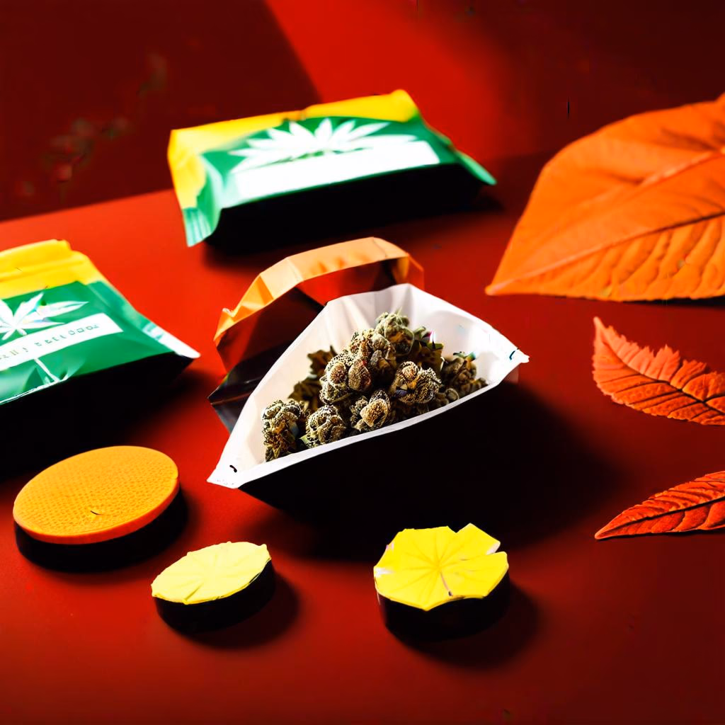 Packaging solutions for various cannabis products, demonstrating the versatility of weed pouches.