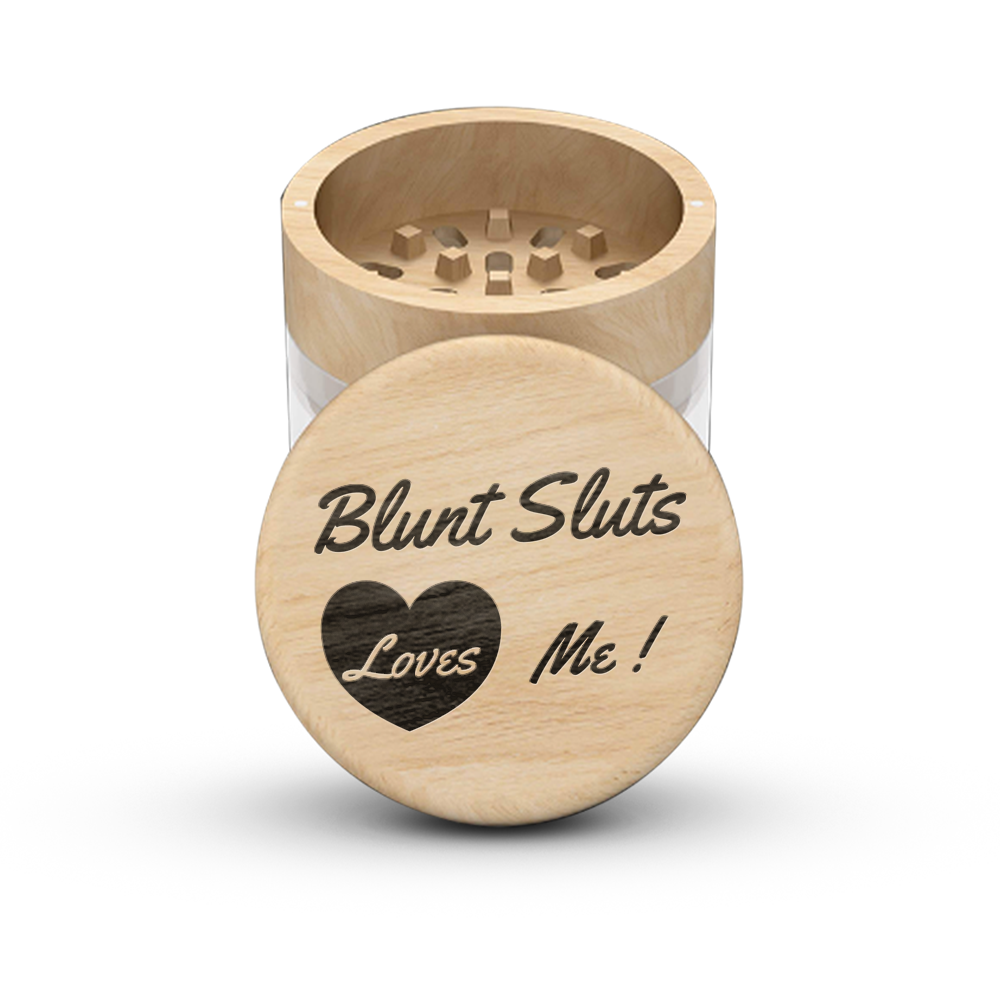 SmoakJar - Wooden Grinder with Glass Jar