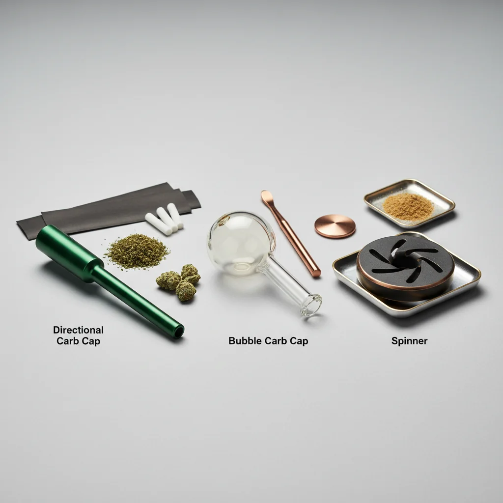 Carb Cap Types: Directional, Bubble, and Spinner Caps