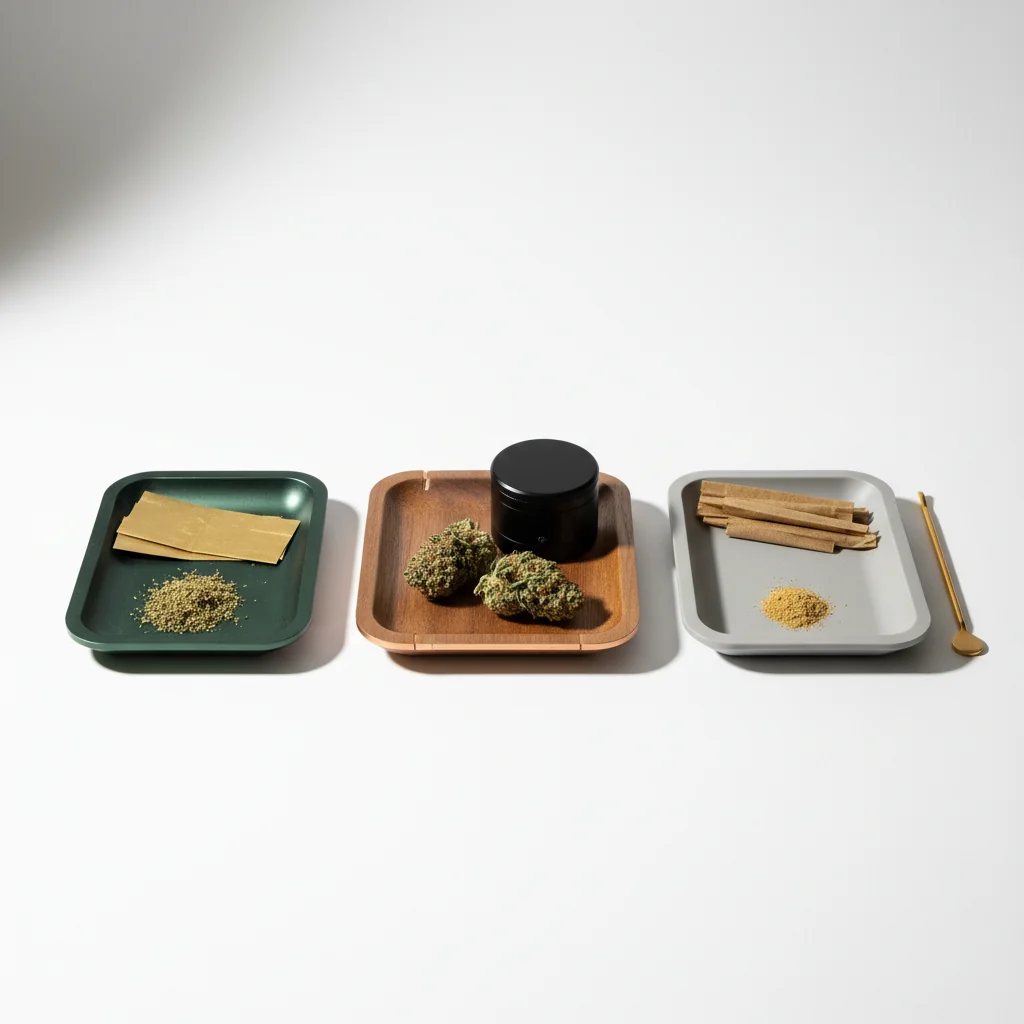 Hero image for Rolling Tray Materials: Metal vs Wood vs Plastic Compared