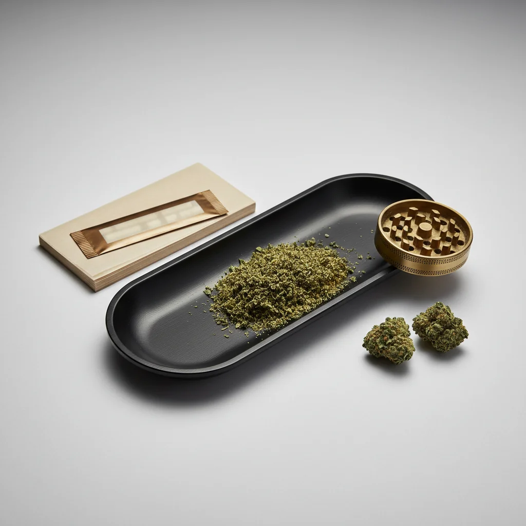 Peaceful setting suggesting cannabis pain relief and wellness