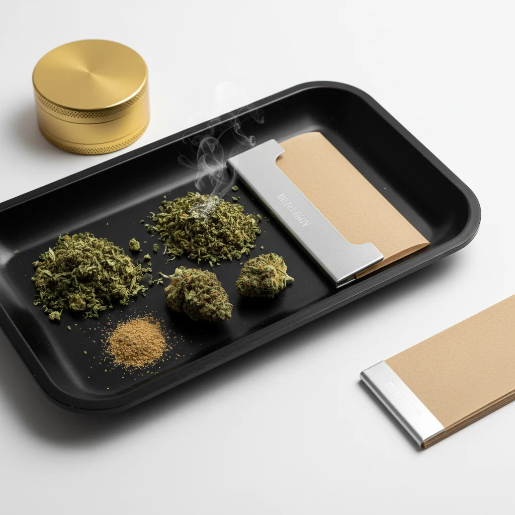 Appetizing food spread suggesting cannabis munchies