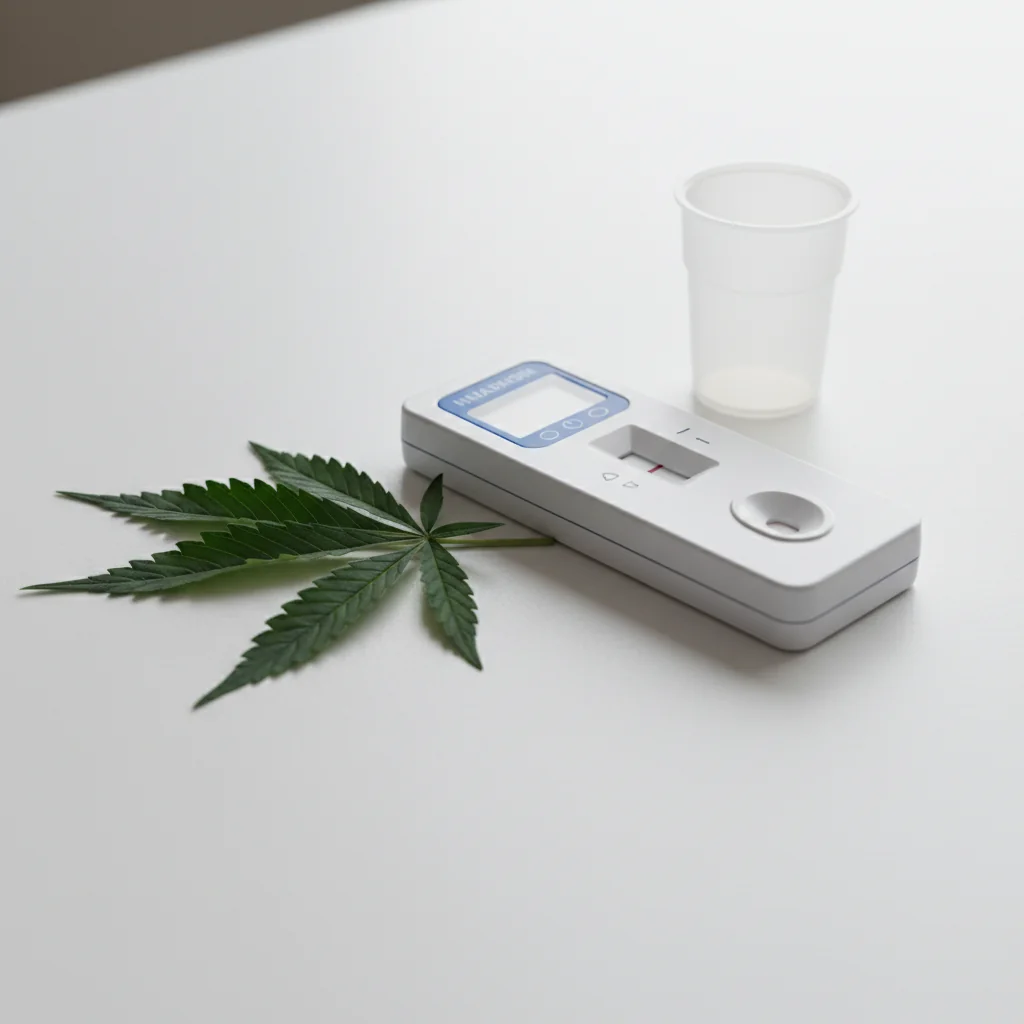 Visual timeline showing how long THC metabolites remain detectable in urine after cannabis use