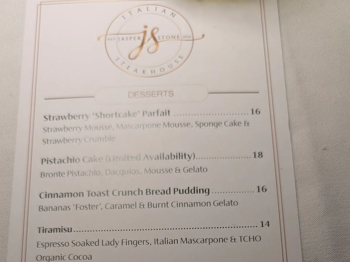 Jasper Stone Italian Steakhouse photo 2