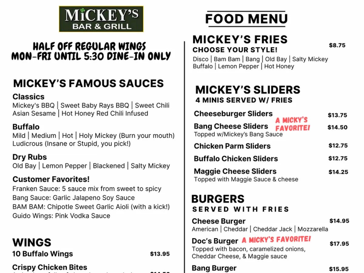 Mickey's Bar & Grill, Best Sports Bar in Jersey photo 3