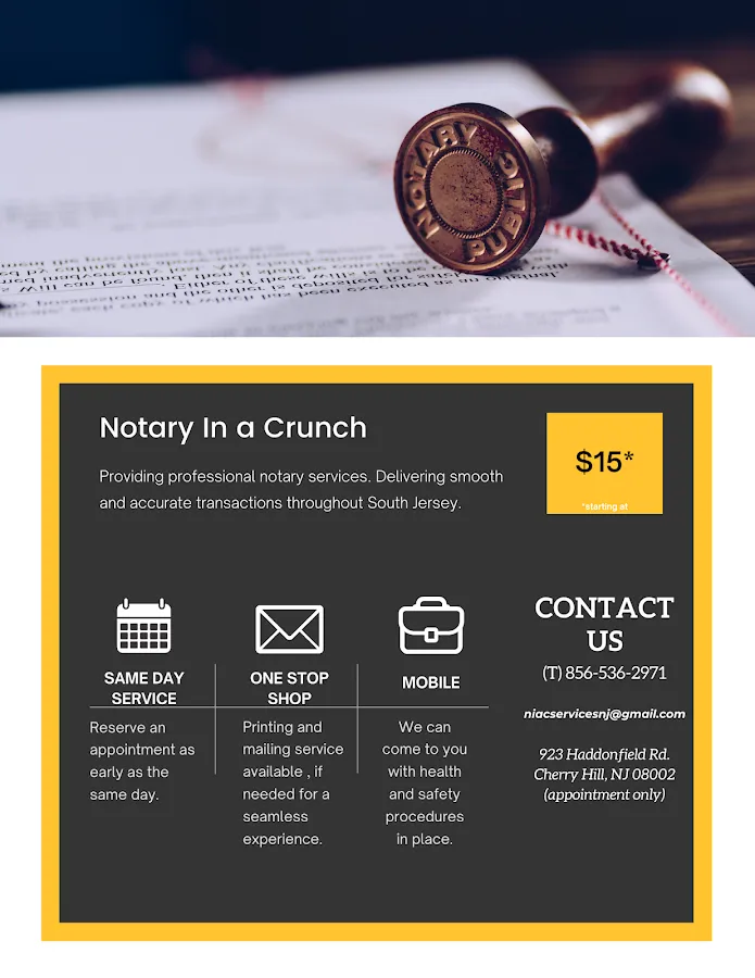 NIAC - Notary In A Crunch