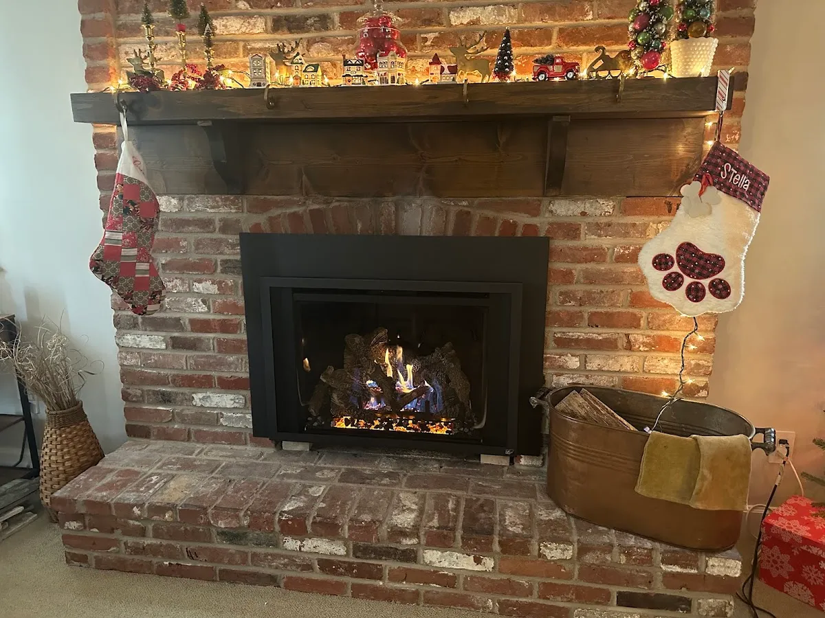 Rattan Patio & Fireplace