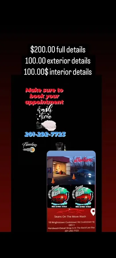 Sean’s on the move wash LLC