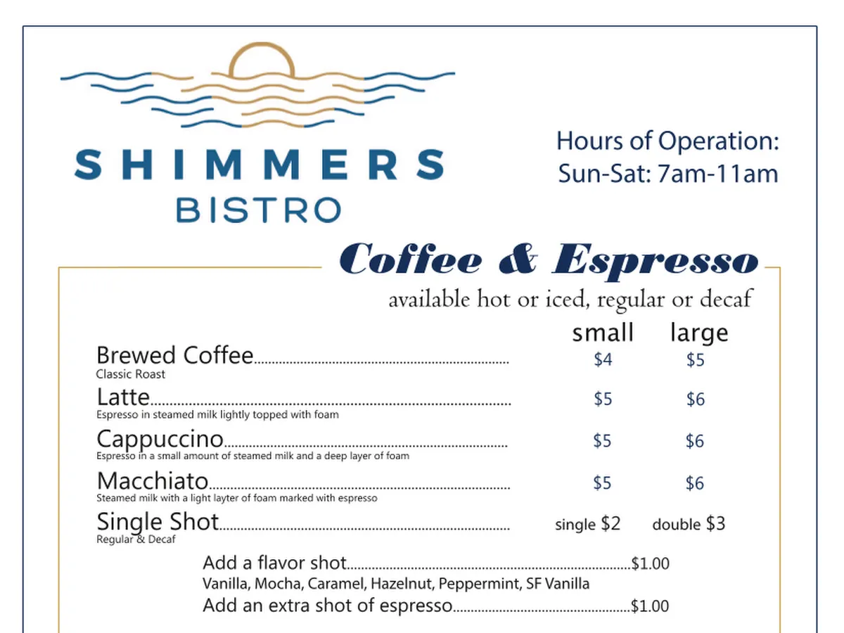 Shimmers Bistro photo 2