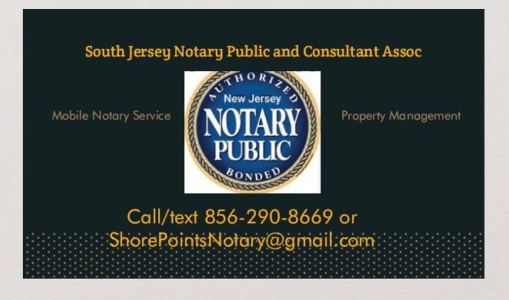 South Jersey Notary Public and Mobile Notarization Service