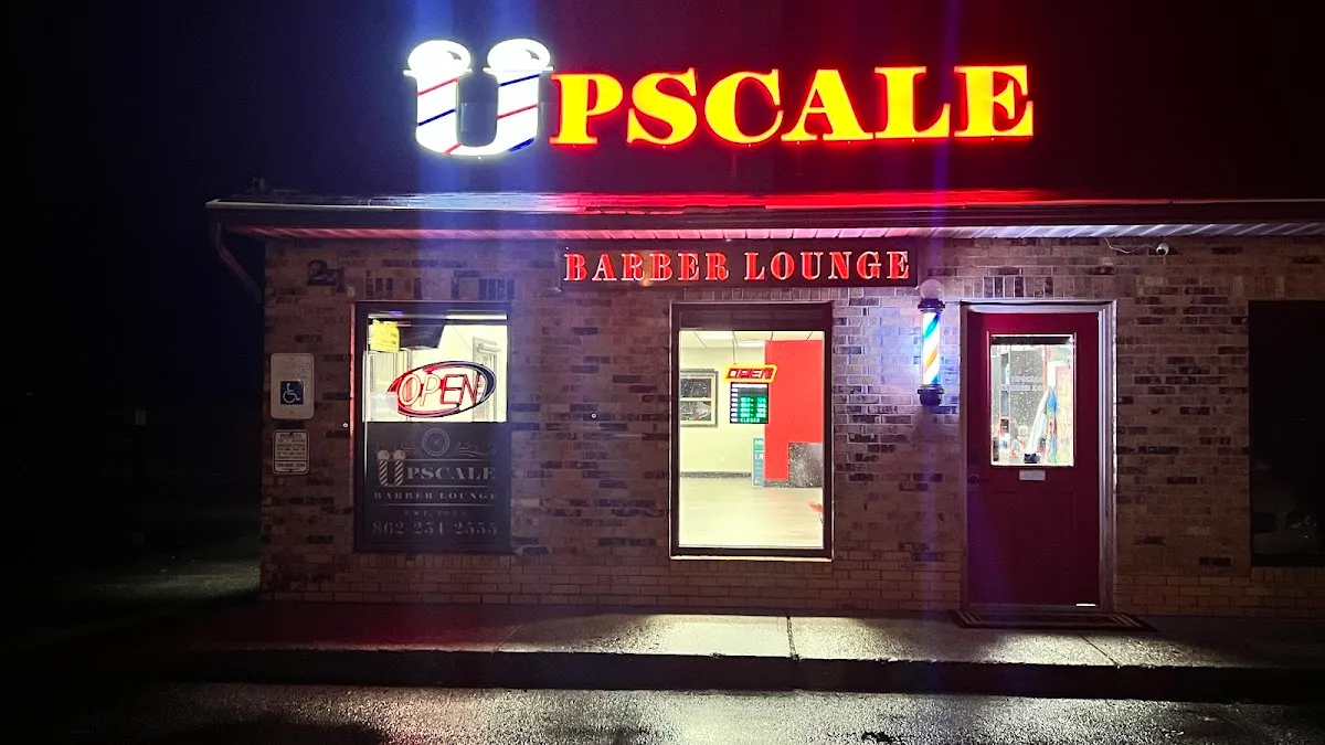 Upscale barber lounge