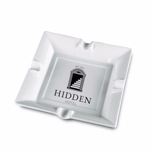 Square Ceramic Ashtray