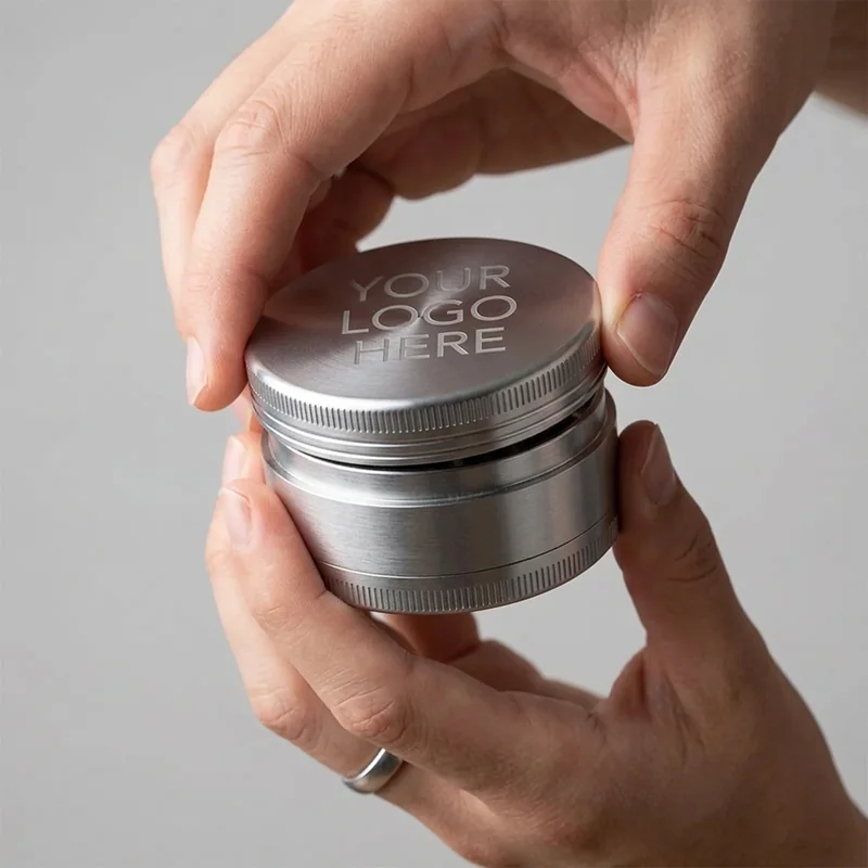 2-delars Aluminium Kryddkvarn view 3