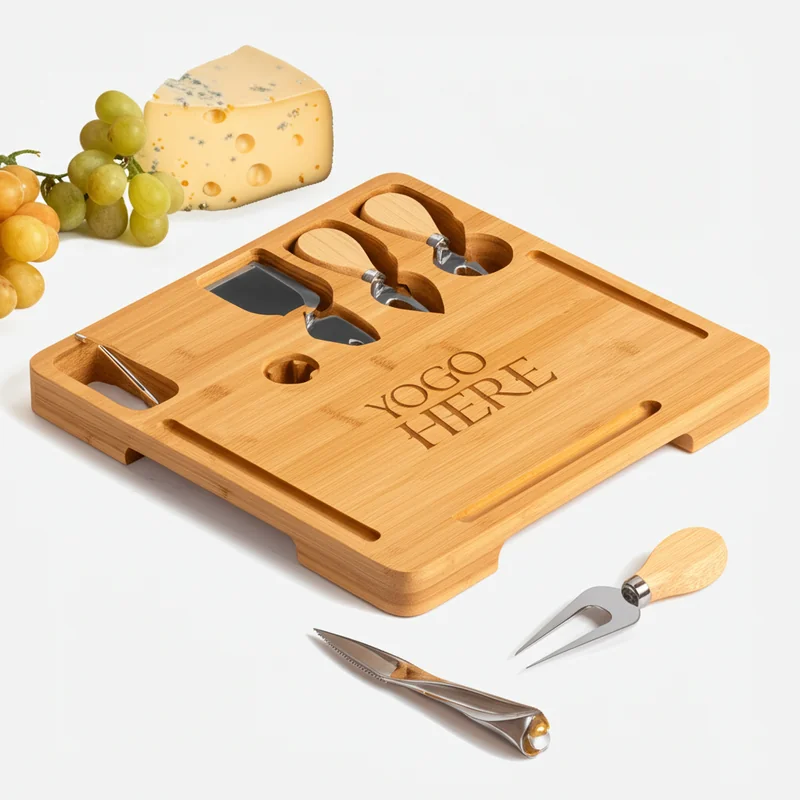 Bamboo Cheese Board with Tools