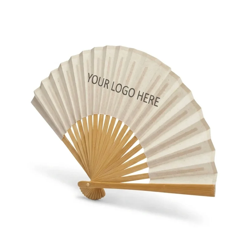 مروحة قابلة للطي من الخيزران view 2