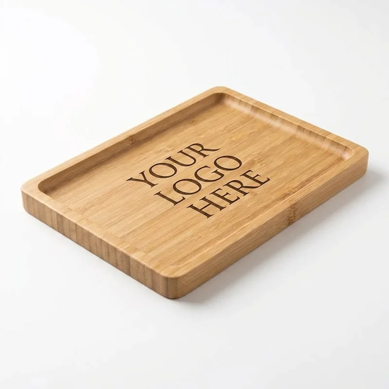 Bambusta valmistettu tarjoilulautanen view 2