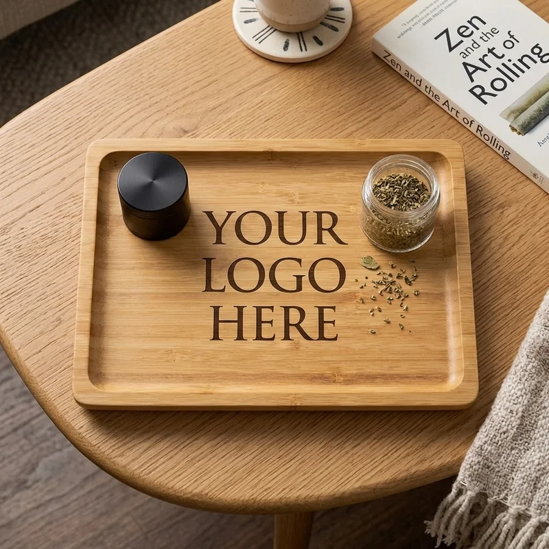 Bambusta valmistettu tarjoilulautanen view 3