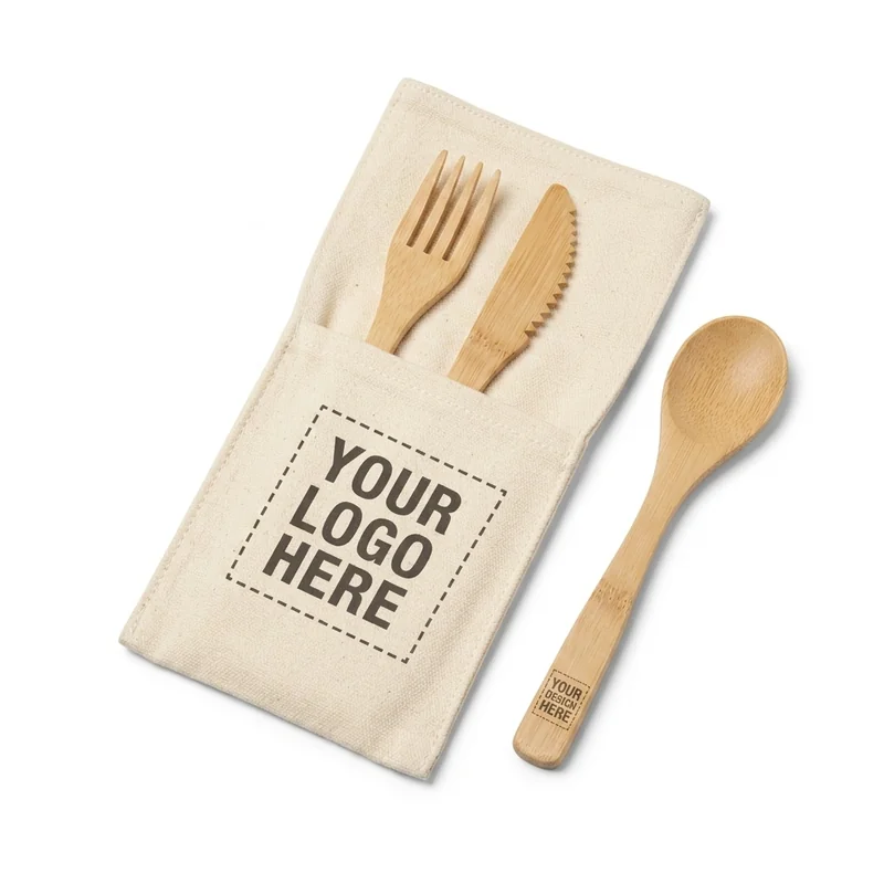 Juego de utensilios de bamb view 2