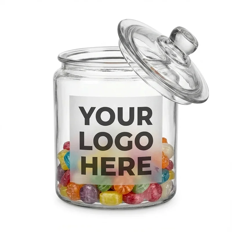 Glass Godteriglass med Lokk view 2