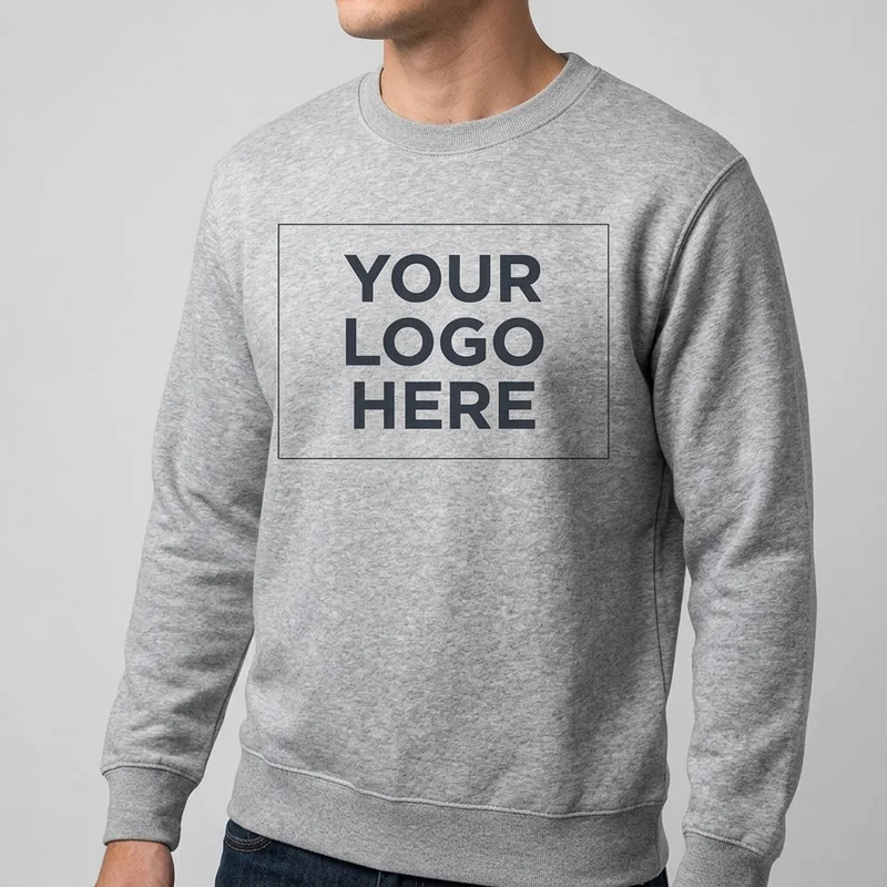 Felpa con collo rotondo view 3