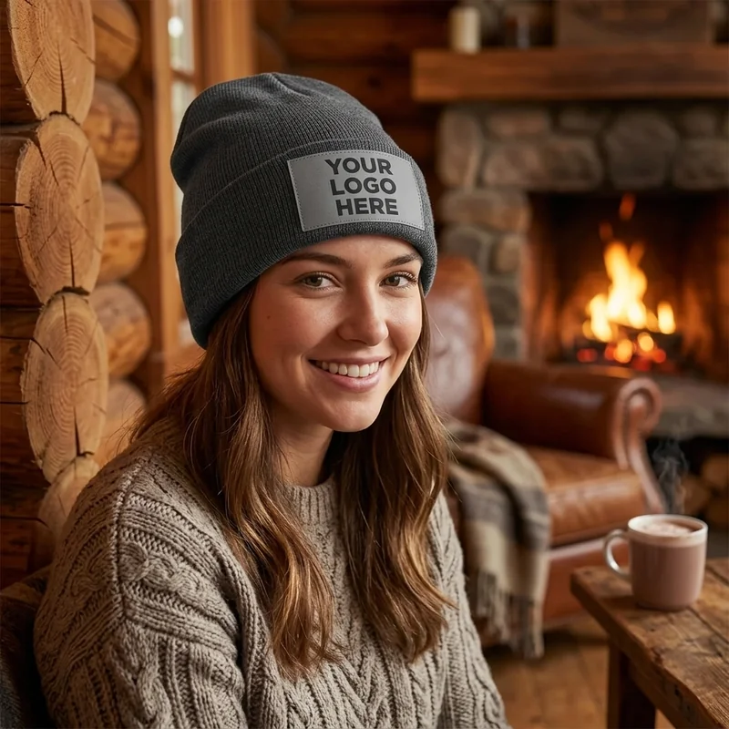 Oppbrettet Strikket Lue view 3