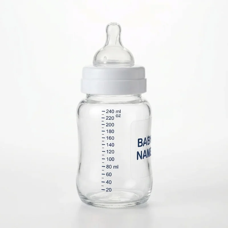 Individuelle Babyflasche mit Etikett view 2