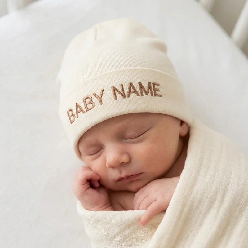 Chapeau bébé bonnet personnalisé view 3