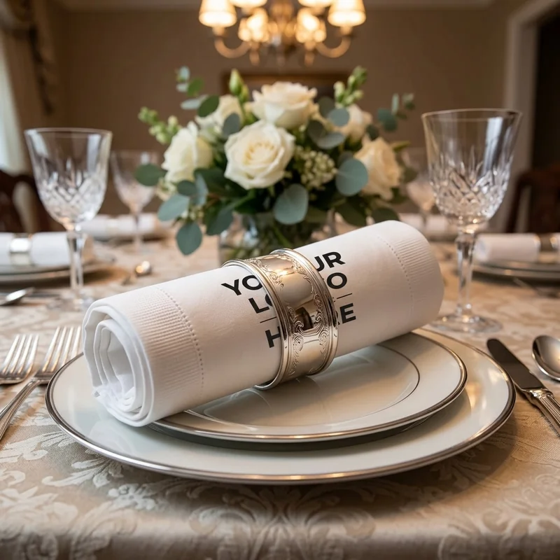 Ensemble de serviettes en tissu personnalisées view 3