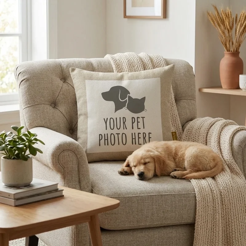 Anpassad Kudde med Husdjursfoto view 3