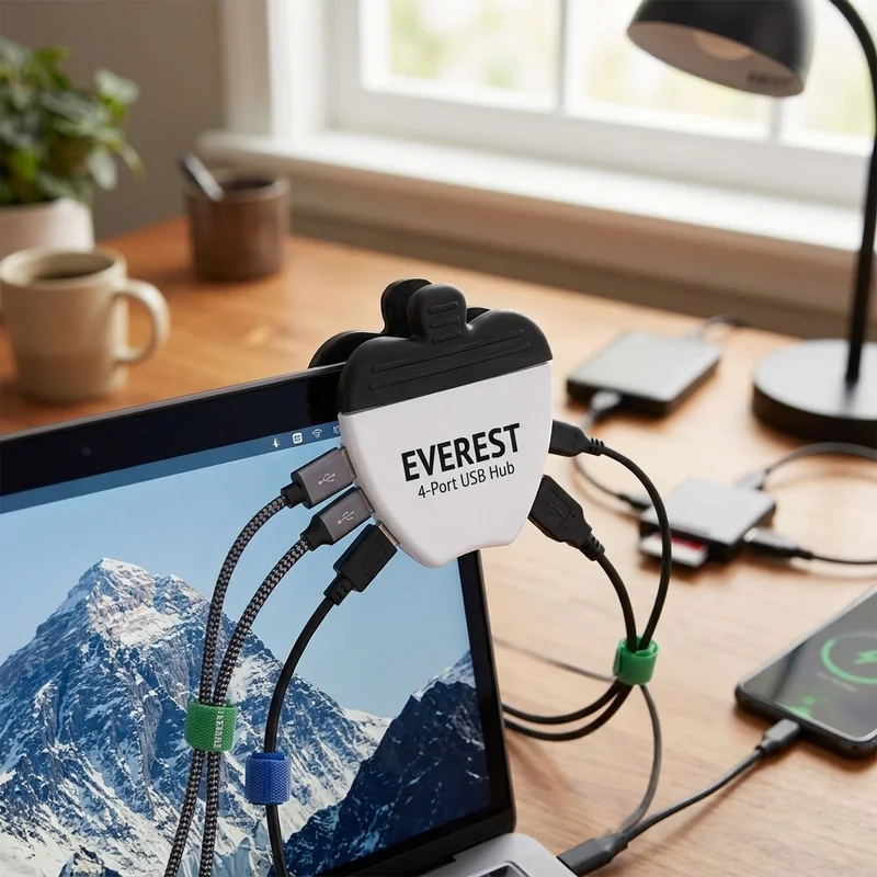Everest 4-Port USB Hub view 3