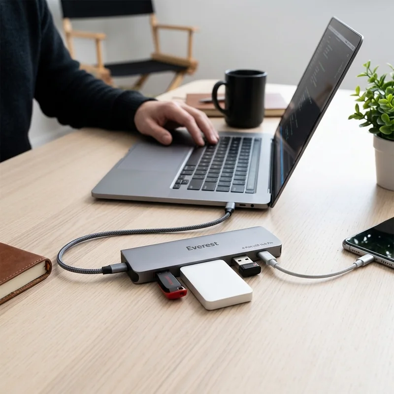 Everest 4-Port USB Hub Pro view 3