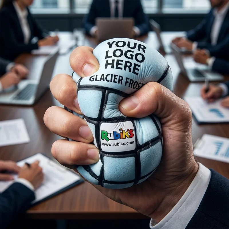 Glacier Frost Rectangle POLYspectrum Bag Tag view 2