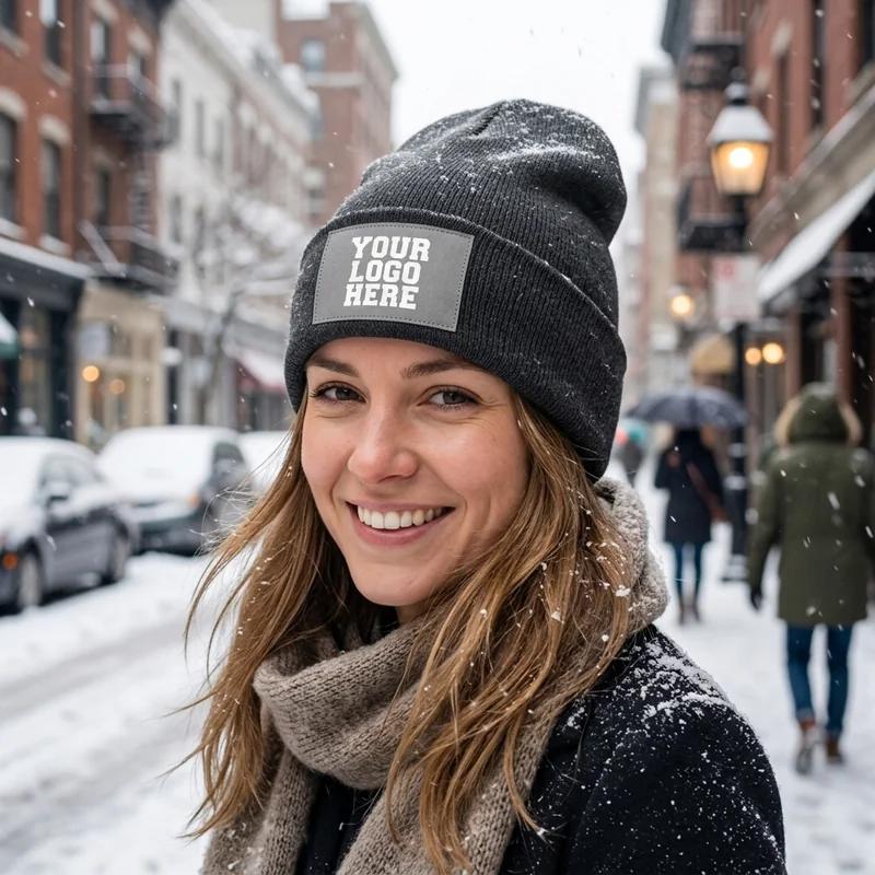 Bonnet en tricot classique view 3