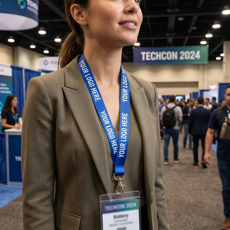 Lanyard flach Polyester view 3