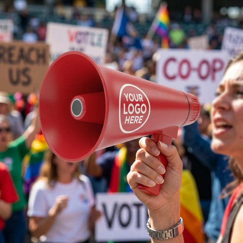 Méga-phone en plastique portable view 3