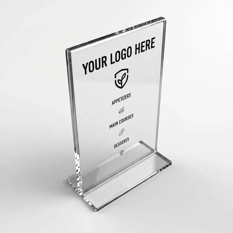 Menuholder Akryl Bordtelt view 4