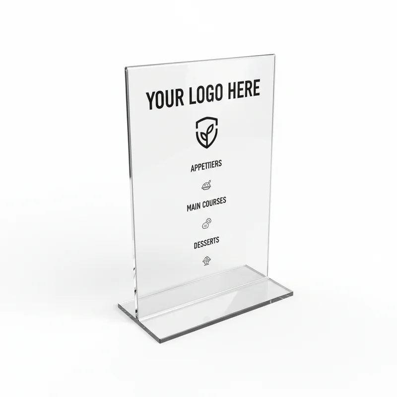 Menu Holder Acrylic Table Tent