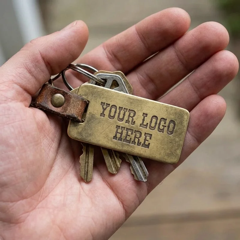 Klassisk Metal Nøglekæde view 3