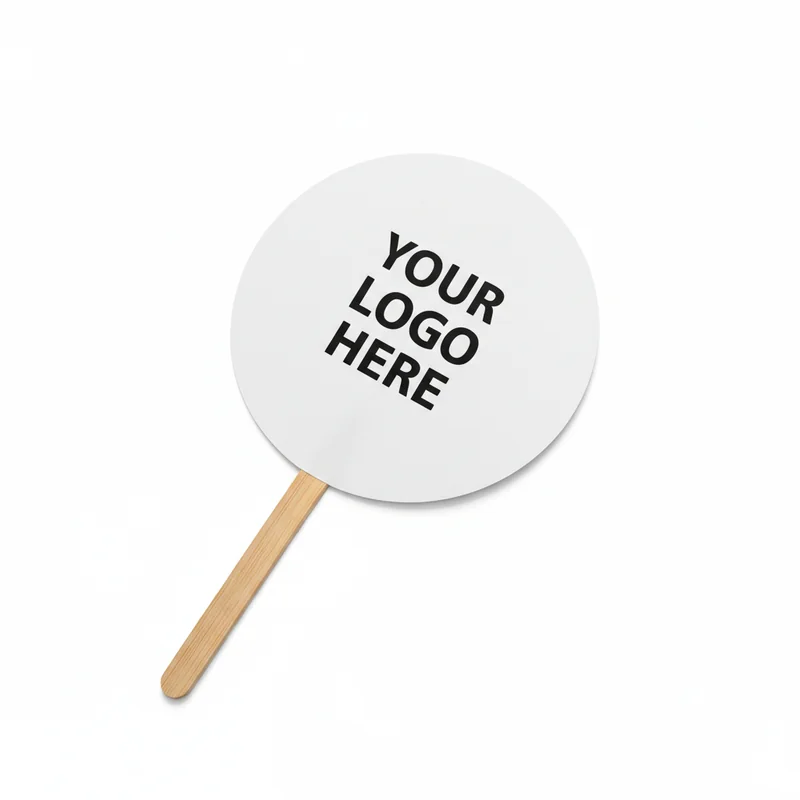 Paper Hand Fan Round