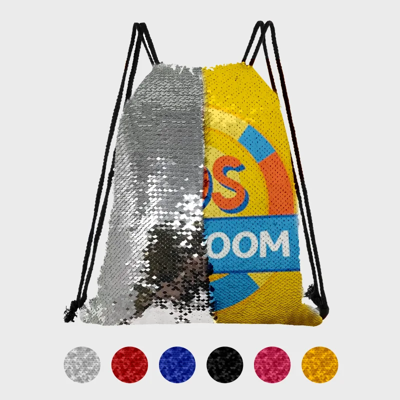 Sequin Drawstring Bag