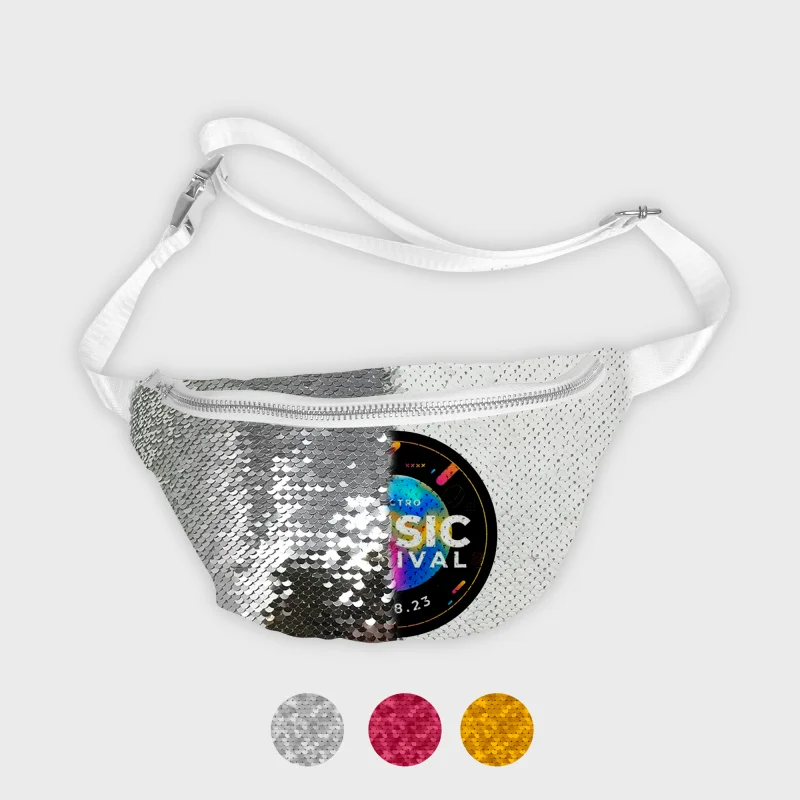 Gürteltasche mit Pailletten