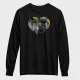 Pailletten-Langarmshirt für Erwachsene – Doppelseitiger Druck
