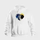 Pailletten-Hoodie für Kinder – Doppelseitiger Druck