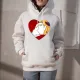 Pailletten-Kapuzenpullover für Erwachsene – einseitiger Druck