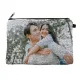 Vibrant pouch featuring a joyful couple in nature, capturing love and cherished memories.