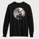 Pailletten-Langarmshirt für Erwachsene – einseitiger Druck