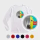 Pailletten-Langarmshirt für Kinder – einseitiger Druck