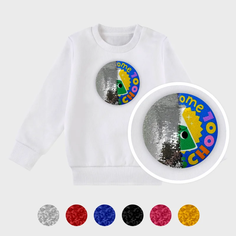 Sequin Sweatshirt for Kids - Single Sided Print